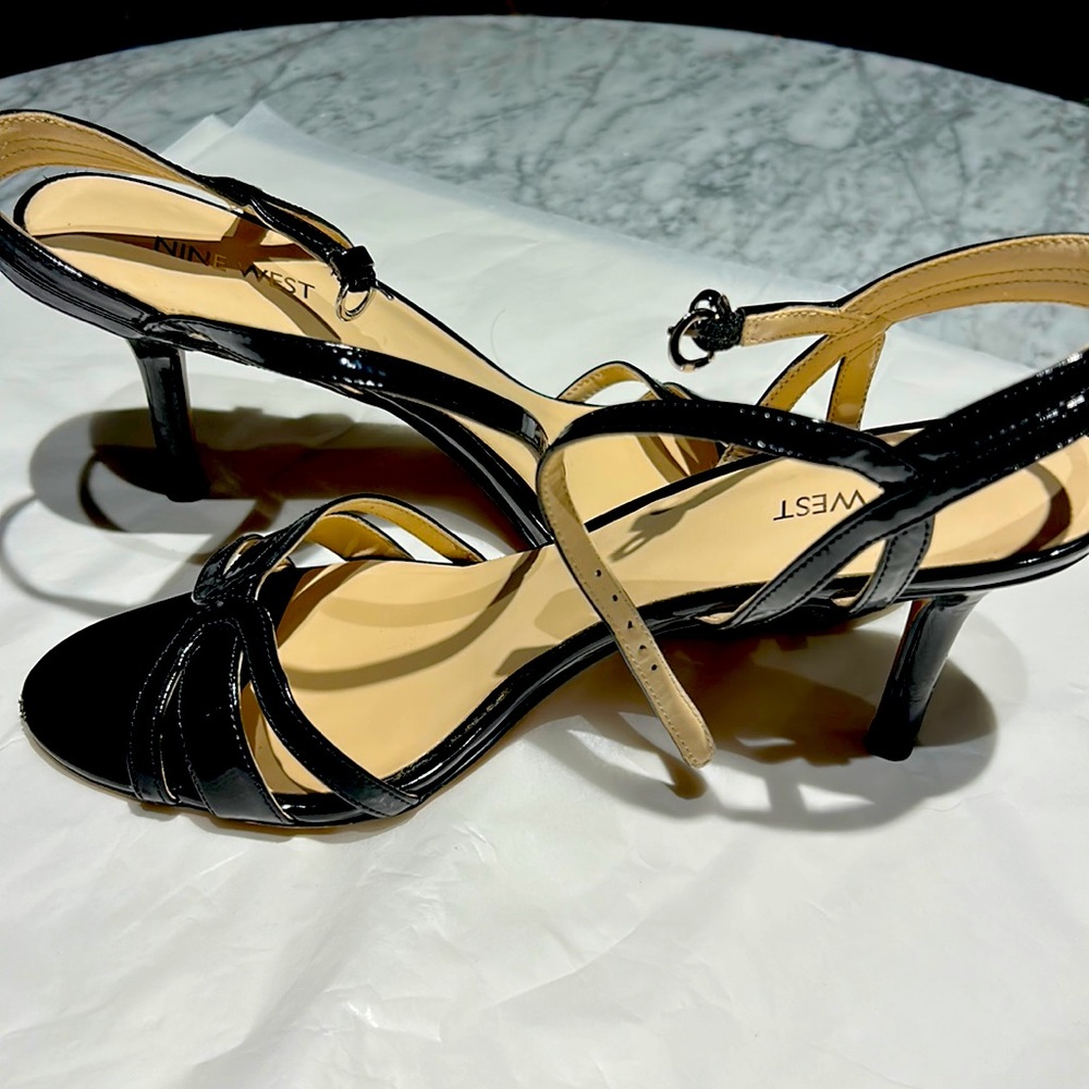 Nine West Patent Strappy Heels.